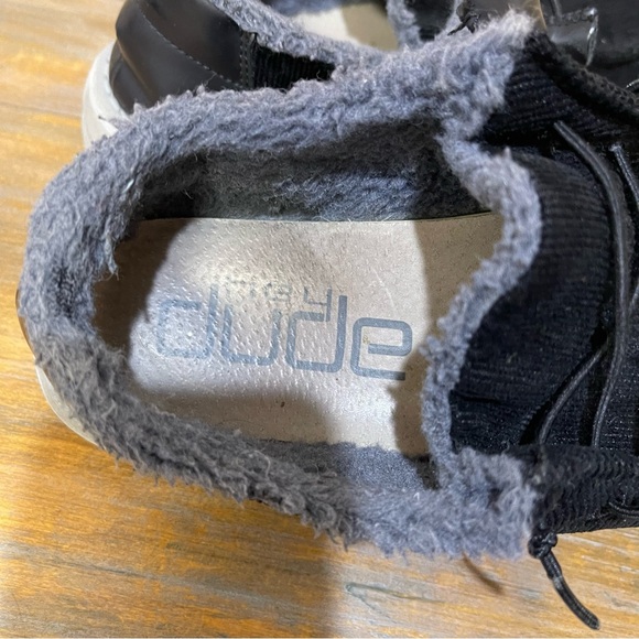 Hey Dude Wendy Corduroy Slip On Comfort Shoes Black Fabric Casual Womens 6 - Picture 7 of 8